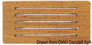 Osculati 71.396.32 Frontalino Protezione Teak 200X100 Mm armadietti antine e maniglie arc in teak