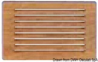 Osculati 71.396.33 Frontalino Protezione Teak 200X150 Mm armadietti antine e maniglie arc in teak