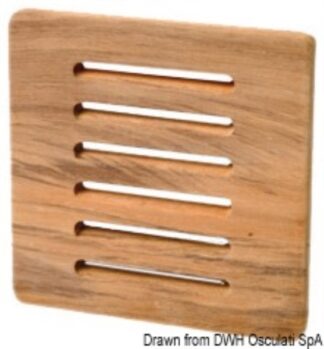 Osculati 71.396.70 Frontalino Protezione Teak 125X125 Mm armadietti antine e maniglie arc in teak
