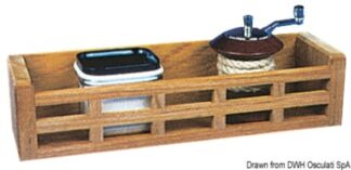 Osculati 71.517.00 Contenitore In Teak 300X85x70 Mm portaoggetti arc in teak
