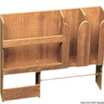 Osculati 71.602.01 Porta Piatti Teak 490X106x425 Mm portaoggetti arc in teak