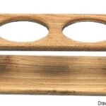 Osculati 71.602.20 Porta 2 Bottiglie Teak portaoggetti arc in teak