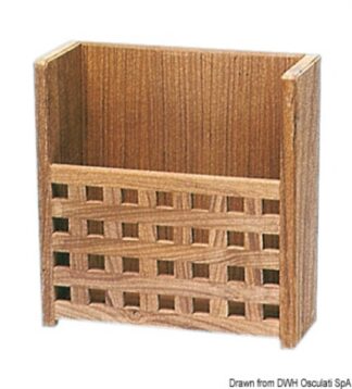 Osculati 71.605.10 Portariviste Teak 265X110x280 Mm portaoggetti arc in teak