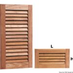 Osculati 71.607.14 Griglia Aereazione Teak 280X160 Mm armadietti antine e maniglie arc in teak