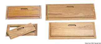 Osculati 71.607.36 Frontali Cassetti Teak 525X225 Mm armadietti antine e maniglie arc in teak