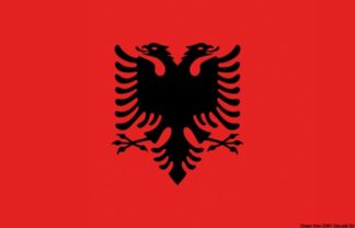 Osculati 35.474.03 Bandiera Albania 40 X 60 Cm bandiere gran pavese e guidoni