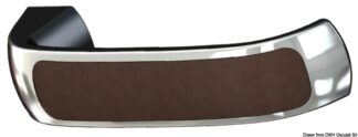 Osculati 38.129.09 Maniglie Leather Semplici Senza Blocco serrature da incasso in acciaio inox aisi 316