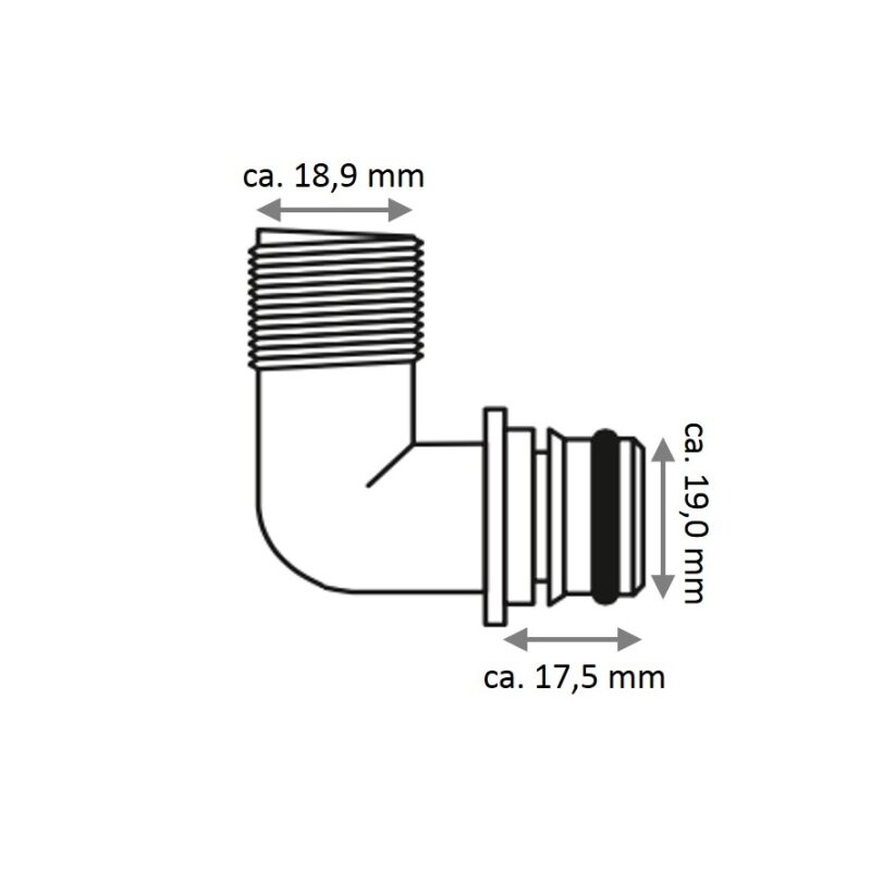 Jabsco KIT BOCCHE 90°1/2' 30655-1000 (2 PZ (acq.min. unità) - immagine 3