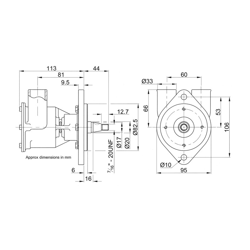 Jabsco POMPA IN BRONZO 23430-1001 (acq.min. unità) - immagine 2