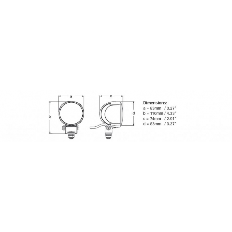 Hella marine PROIETTORE A LED M70 RAGGIO CORTO (acq.min. unità) - immagine 3