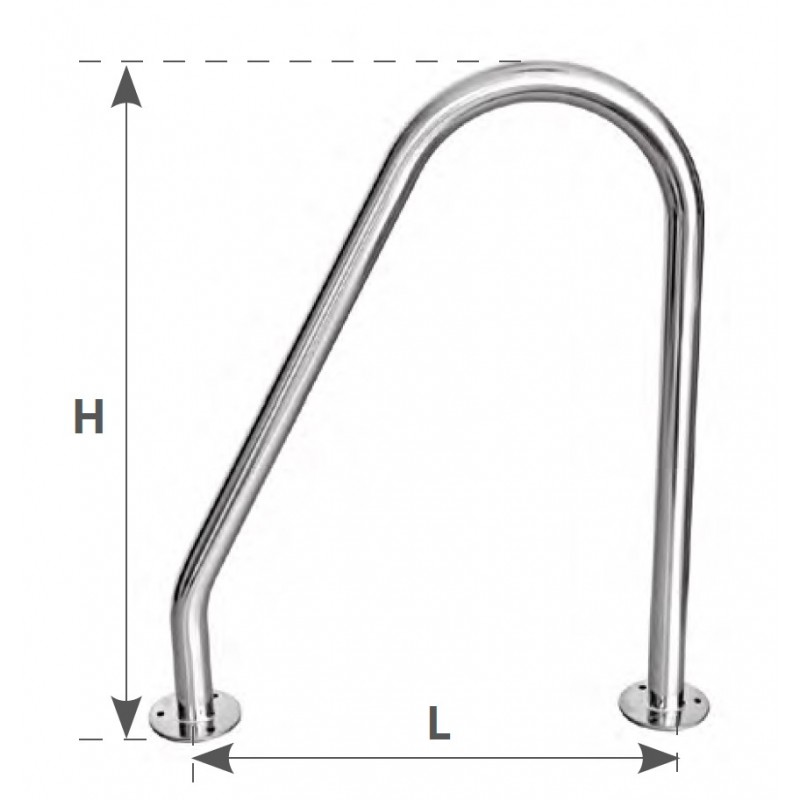 TIENTIBENE ALTO IN ACCIAIO INOX (acq.min. unità) - immagine 2