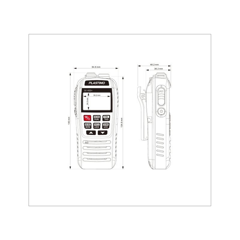 Plastimo VHF SX-400+ (acq.min. unità) - immagine 2