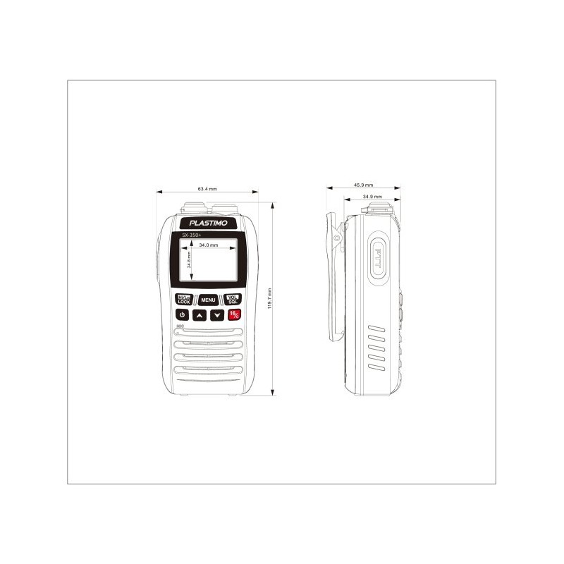 Plastimo VHF SX-350+ (acq.min. unità) - immagine 2