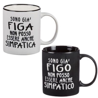 TAZZA MUG PORCELLANA SIMPATICO           cc 340 AD 65986 TAZZE CERAMICA               C