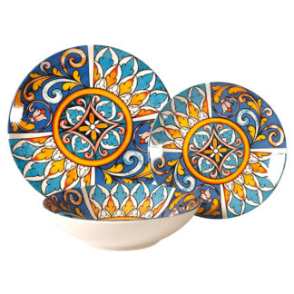 SERVIZIO PIATTI PORCELL.SIVIGLIA Pz 18 XTRA 12571 WK8701144 PIATTI PORCELLANA C