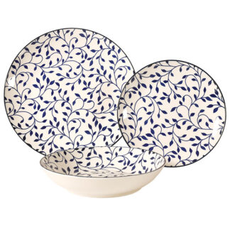 SERVIZIO PIATTI PORCELL.GELSOMINO Pz 18 XTRA 12572 WK25854 PIATTI PORCELLANA C