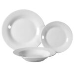 SERVIZIO PIATTI PORCELL.BIANCO    Pz 18 XTRA 12574 WK2518W PIATTI PORCELLANA            C