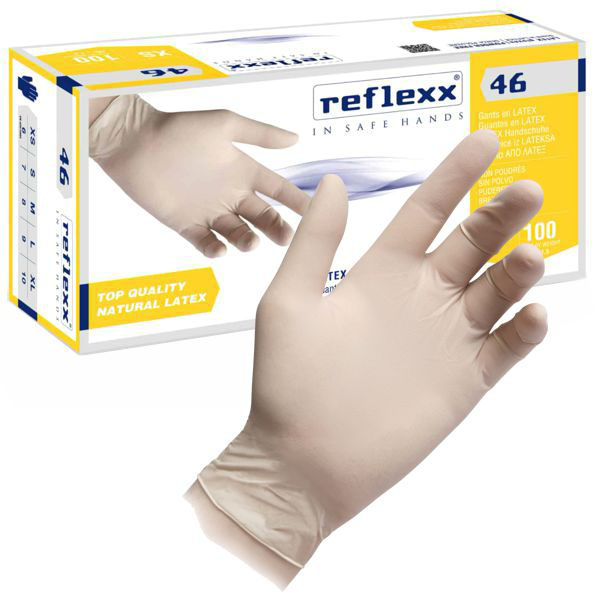 GUANTI LATTICE R46 POWDER FREE XL Pz 100 REFLEXX R46/XL GUANTI LAVORO F