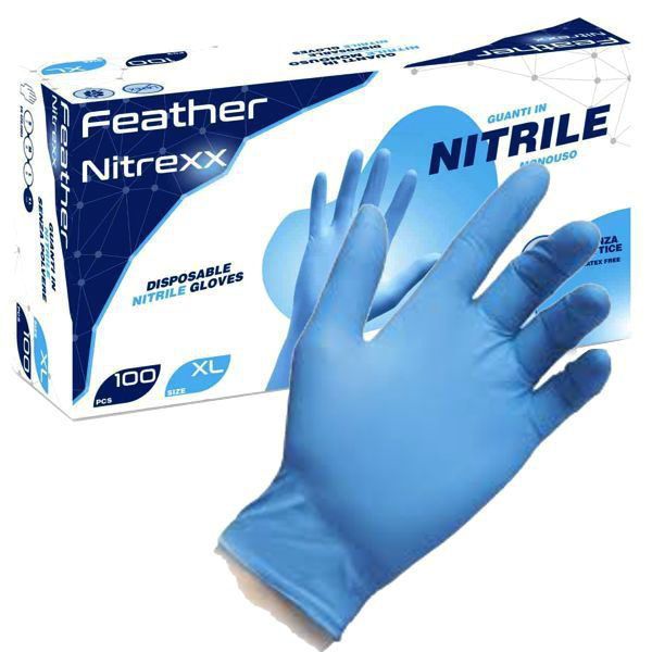 GUANTI NITRILE FNX POWDER FREE XL Pz 100 REFLEXX FNX/XL GUANTI LAVORO F