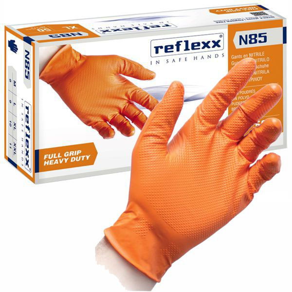 GUANTI NITRILE N85 POWDER FREE M Pz 50 REFLEXX N85/M GUANTI LAVORO F