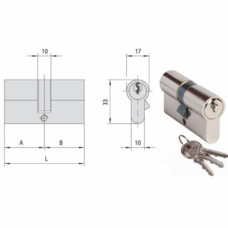 CILINDRO INF.  59,0-29,5-29,5     N0G303-07-0 CISA 0G303.07.0.12 CISA CILINDRI                S