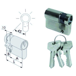CILINDRO INF.  39,5-29,5-10,0     N0G305-02-0 CISA 0G305.02.0.12 CISA CILINDRI                S