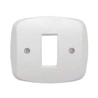 COPRINTERRUTTORE ABS BIANCO OVALE 1POSTO 1821.1F COPRINTERRUTTORI F