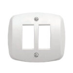 COPRINTERRUTTORE ABS BIANCO OVALE 2 POSTI 1822.2F COPRINTERRUTTORI             F