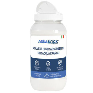 POLVERE ASSORBENTE g 500 AQUABLOCK AQDRY/500 ASSORBILIQUIDI F