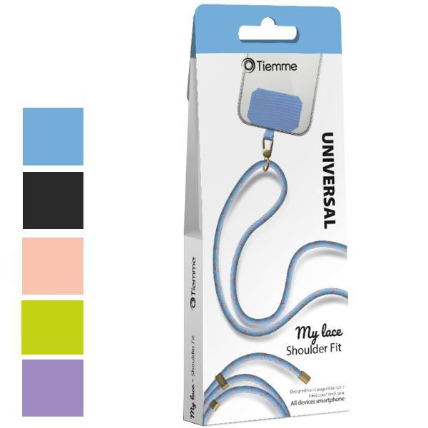 LACCETTO UNIVERSALE PORTATELEFONO AZZU.3966 TIEMME 3966LB ACCESSORI TELEFONIA F
