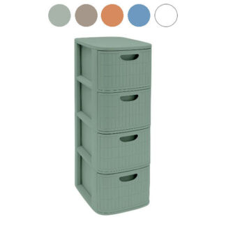 CASSETTIERA P.4 DOMUS DUST WHI.30x40 h 80 STEFANPL PF90700 CASSETTIERE PORTAOGGETTI     C