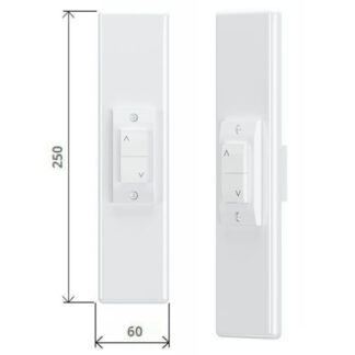 PLACCA ABS INTERRUTTORE BIANCO SATINATO 1800/MI.ECO.20 ACCESSORI AVVOLGIBILI F