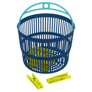 CESTINO PORTAMOLLETTE TOWE.Pz 24 8 h 19 XTRA 13257 XYB9901-1+XY9960 MOLLETTE BIANCHERIA          C