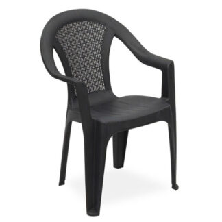 SEDIA RESINA BRACC.TESSA ANTRACITE PROGARDEN TES128AN ARREDO GIARDINO PROGARDEN C