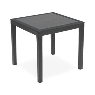 TAVOLO RESINA AGO ANTRACITE 79x79 PROGARDEN TQAG28AN ARREDO GIARDINO PROGARDEN C