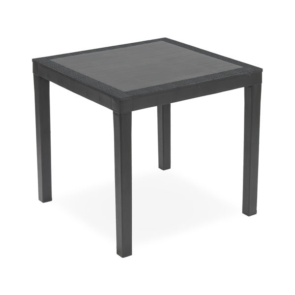 TAVOLO RESINA AGO ANTRACITE 79x79 PROGARDEN TQAG28AN ARREDO GIARDINO PROGARDEN C