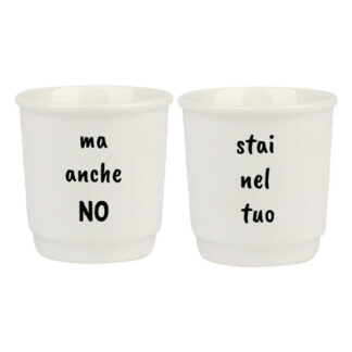 TAZZA CAFFE CERAMICA ANCHE NO ml 90 Pz 2 SOOR 1160008 TAZZE CERAMICA C