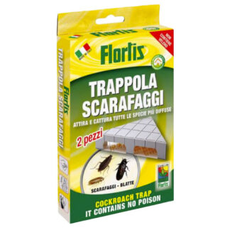 TRAPPOLA SCARAFAGGI ADESIVA TRIANG. Pz 2 FLORTIS 1331500 TRAPPOLE INSETTI C