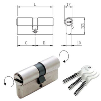 CILINDRO INFILARE R6 100-50-50      889950509 ISEO 889950509.3 ISEO CILINDRI                S