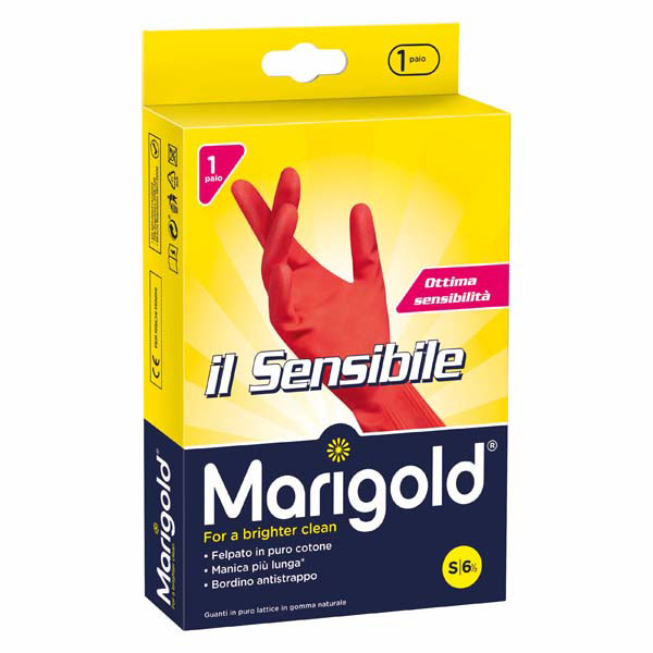 GUANTI DOMESTICI SENSIBILI 6,5 MARIGOLD 175461 GUANTI CASA C