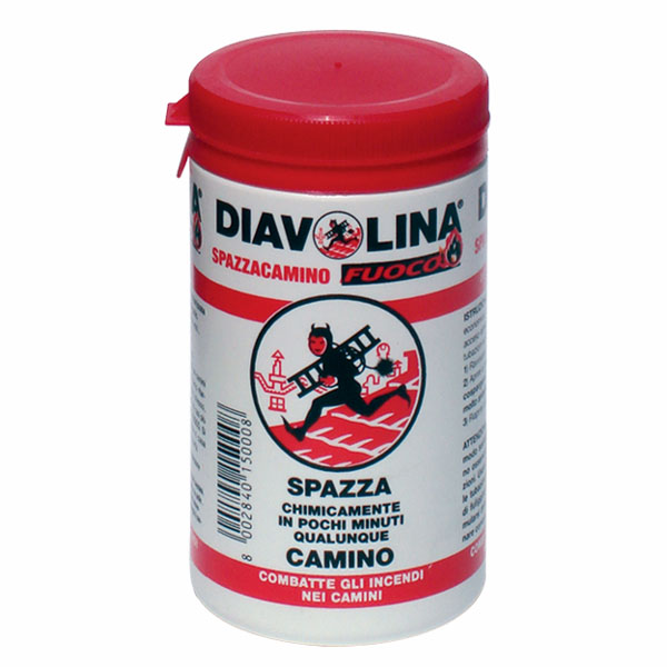 PULITORE SPAZZACAMINO POLVERE g 270 DIAVOLINA 15000 ACCENDITORI-PULITORI F