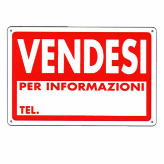 CARTELLO VENDESI                  30x 20 PLASTICA 07705000PLB0300X0200 SEGNALETICA                  F