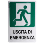 CARTELLO USCITA EMERGENZA DX      20x 30 PLASTICA 39214 SEGNALETICA                  F