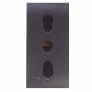 FRUTTO COMFORT PRESA BIPASSO 10/16A+T ANTRACITE 7779 FRUTTI E SUPPORTI F