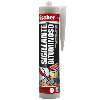 SILICONE BITUMINOSO NERO SB280 ml 280 FISCHER 553127 FISCHER F