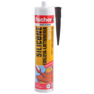 SILICONE NEUTRO SBM310 TESTA MORO ml 310 FISCHER 09365 FISCHER F