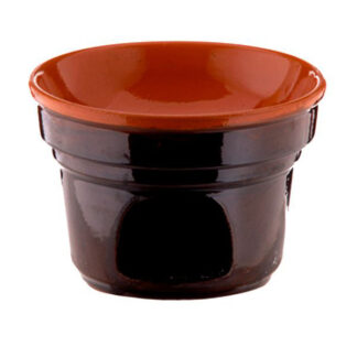 FORNELLINO BAGNA CAUDA cm 14 h 10 BRUNA COLI' PR19BR14 PENTOLE TERRACOTTA C