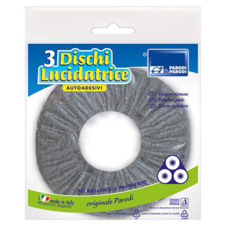 DISCO LUCIDATRICE LANA ACCIAIO         Pz 3 PARODI 105 SPAZZOLE PULIZIA             C
