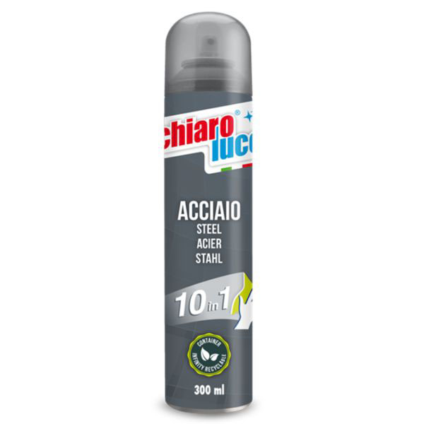 DETERGENTE ACCIAIO SPRAY ml 300 CHIARO LUCE 1DET420-0472 CHIARO LUCE C
