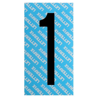 NUMERO ADESIVO NERO SERIE T80 1 LETTERFIX KTC081 SEGNALETICA F